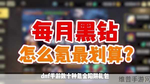 DNF手游黑钻售价详解，性价比之选
