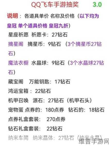 掌上飞车开道具中奖率的深度揭秘与攻略