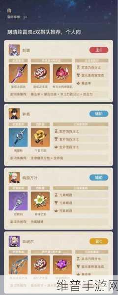 原神刻晴武器与圣遗物的最佳搭配攻略