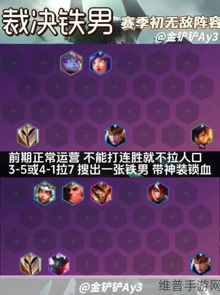 金铲铲之战 S13 铁男九五阵容的深度攻略指南