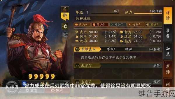 三国志战略版徐晃深度解析，魏国猛将的战场风采