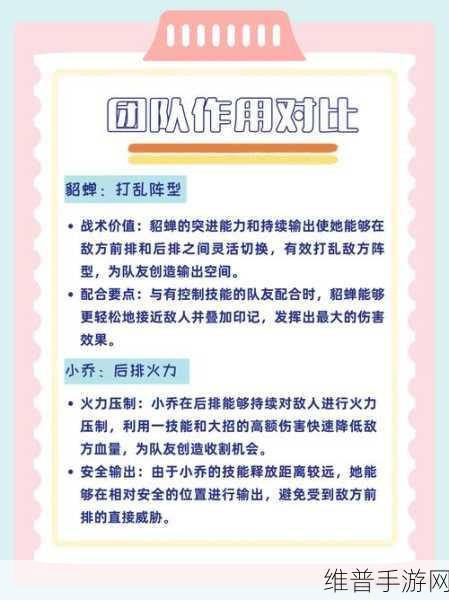 万国觉醒貂蝉技能加点全攻略，打造战场上的绝美舞者