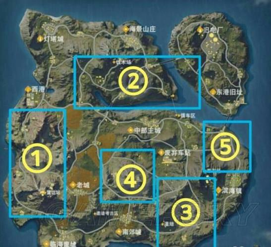 荒野行动资源点大全,全资源点位置汇总