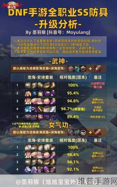 DNF手游攻略，200天85级史诗套选哪个？全面解析与推荐