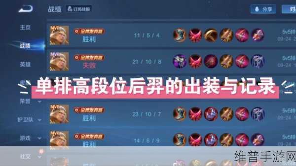 王者荣耀，后羿制霸战场的无敌出装秘籍