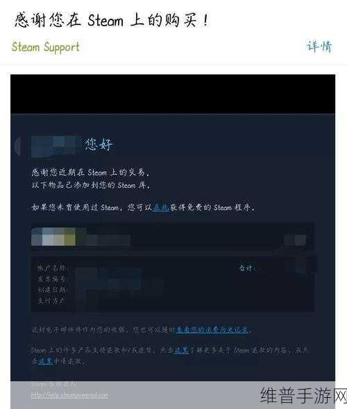 Steam 赠礼收据之谜，手游玩家必知的攻略秘籍