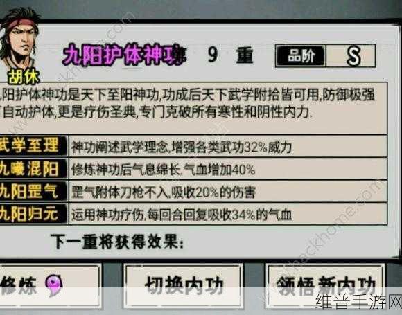 烟雨江湖静禅功的深度剖析，武学威力与属性一览