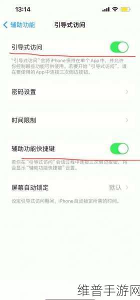 苹果手机引导式访问在手游中的失灵之谜