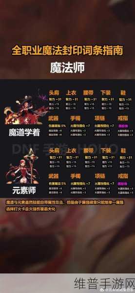 DNF 手游魔法封印属性更改秘籍全知道
