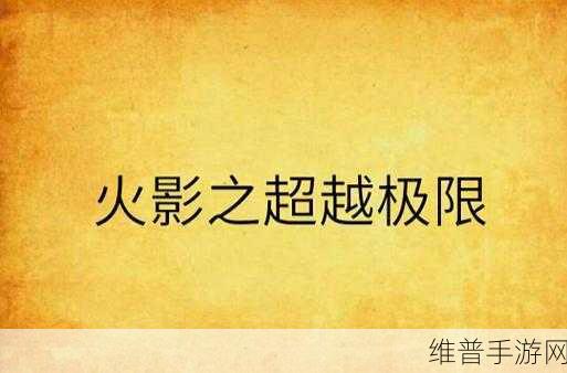 火影中耐力训练：1. 火影忍者：超越极限的耐力训练法
