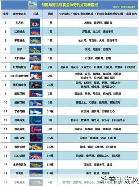 创造与魔法金龙鱼钓点全攻略