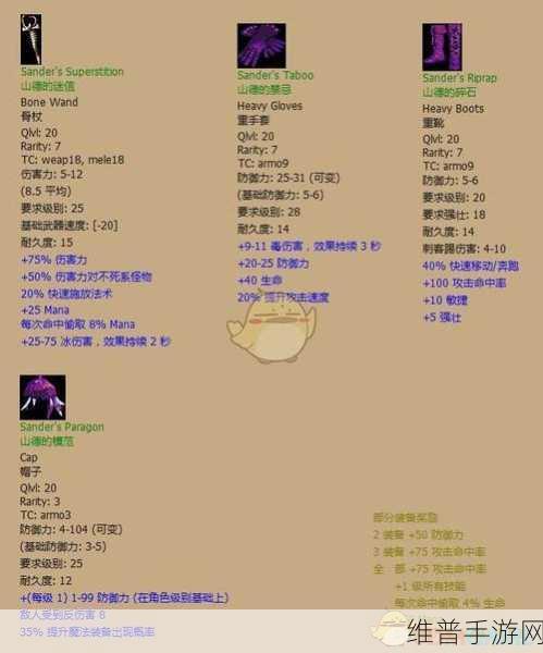 暗黑破坏神 2 手游洗装备属性全指南