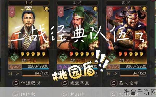 三国志手游桃园盾顶配战法完美搭配指南