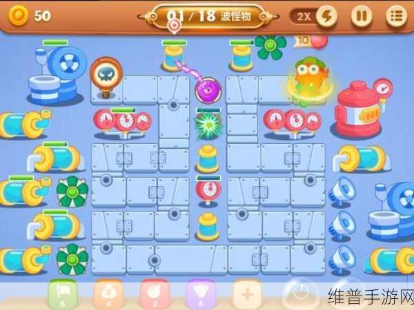 保卫萝卜 3 工厂 20 关金萝卜完美通关秘籍