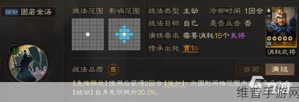 三国志战略版，曹仁实战运用与超强战法阵容搭配指南