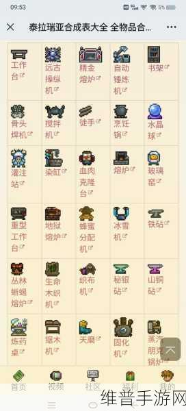 泰拉瑞亚，重型工作台制作与秘境探险全攻略