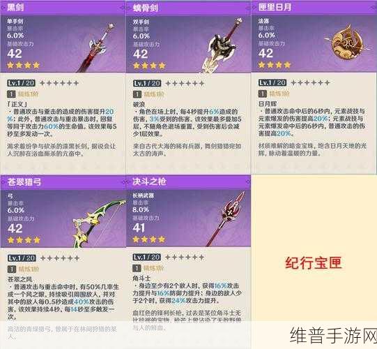 原神珍珠纪行武器选择全攻略
