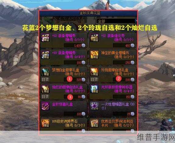 DNF 手游华丽双重徽章镶嵌位置全解析