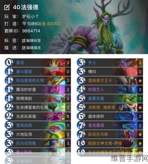 炉石传说鲜血魔法乱斗卡组搭配秘籍 制霸全场