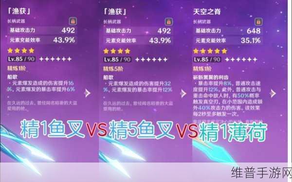 原神满精鱼叉属性全解析