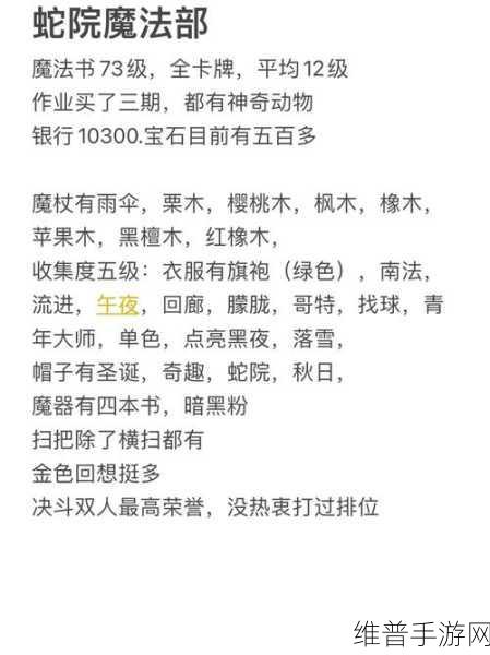 哈利波特魔法觉醒,猪头酒吧通关秘籍大公开