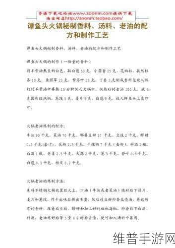 妄想山海怪味肉串儿的秘制配方与制作攻略