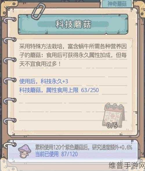 最强蜗牛蘑菇使用上限全解析