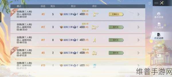 和平精英战绩隐藏秘籍大公开