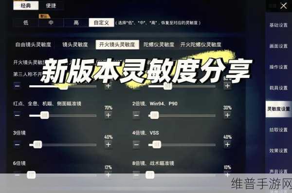 和平精英 SS14 灵敏度设置全攻略