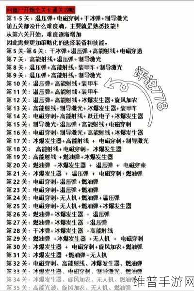 向僵尸开炮 15 关轻松通关秘籍