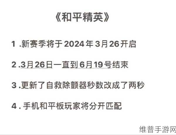 和平精英 SS19 赛季结束时间精准播报