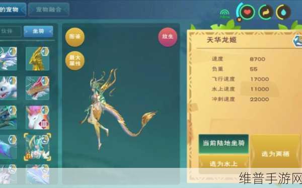 创造与魔法，顶级坐骑全解析与饲喂秘籍