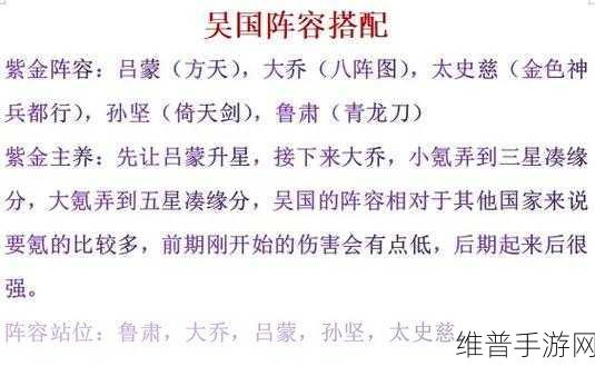 少年三国志 2 马超阵容的绝佳搭配攻略