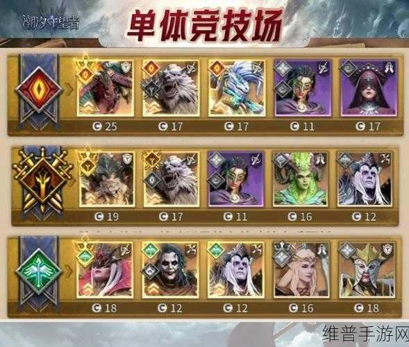 剑与远征巅峰竞技场竞猜秘籍，胜率飙升指南