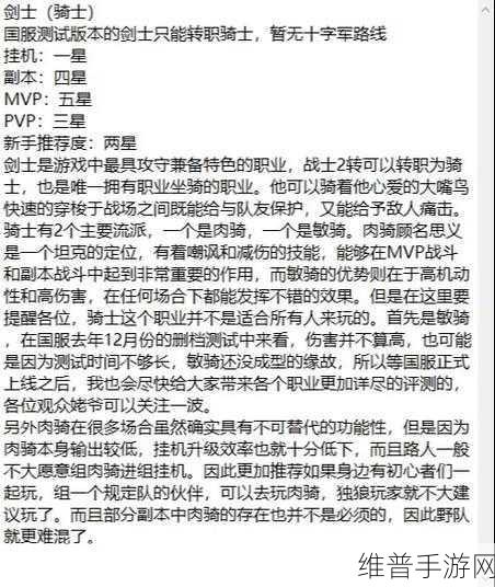 仙境传说RO爱如初见，刺客加点深度剖析与武器选择
