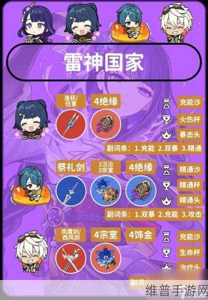 原神雷电将军主 C 全方位攻略指南