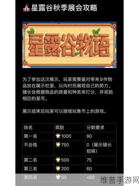 星露谷物语展览会，全面攻略秘籍大揭秘