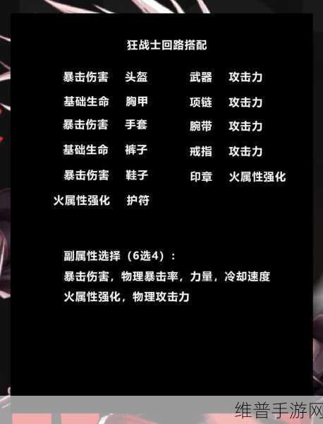 晶核狂战士职业，深度剖析与可玩性探讨