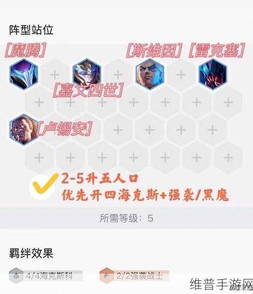 金铲铲之战S13 斯维因技能深度解析与实战运用