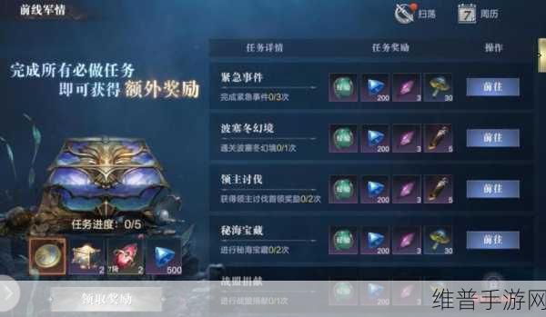 黑暗之潮契约，攻克贪婪秘境的终极指南