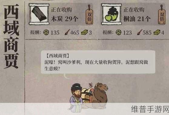 掌握江南百景图与西域商人的交易秘籍