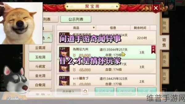 问道手游聚宝斋苹果入口探寻指南
