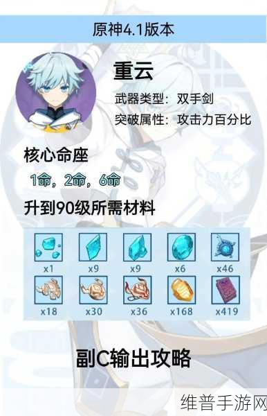 原神重云圣遗物的完美搭配指南