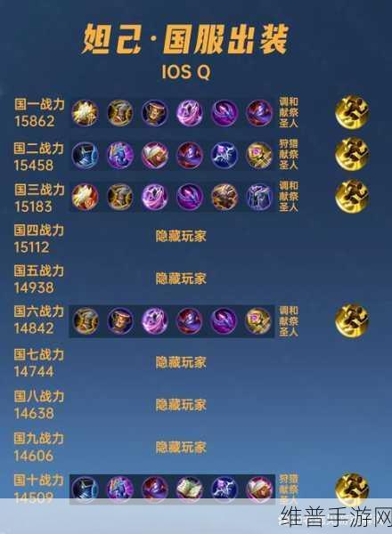 王者荣耀妲己无敌出装与铭文秘籍
