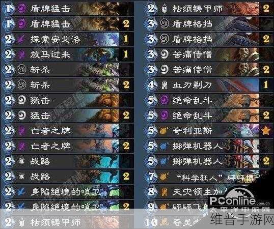 炉石传说拉斯塔哈大乱斗 战士强力卡组全解析