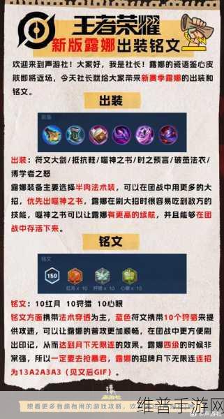 王者荣耀，露娜无敌出装与铭文秘籍