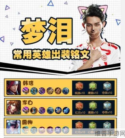 手游王者荣耀,韩信大神出装与铭文的深度解析