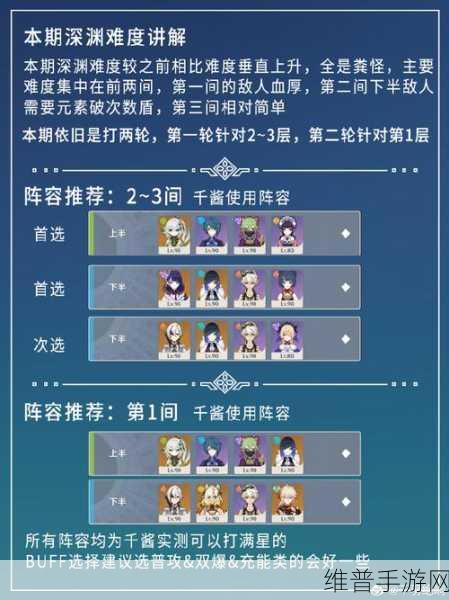 原神香菱无行秋的超强配队策略