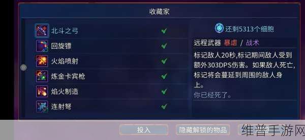 重生细胞紫流装备的绝佳选择（二）
