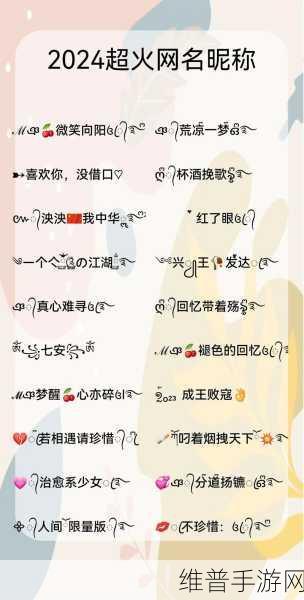 2024汤姆视频的最新网名：2024热门手游个性昵称大全【专题】